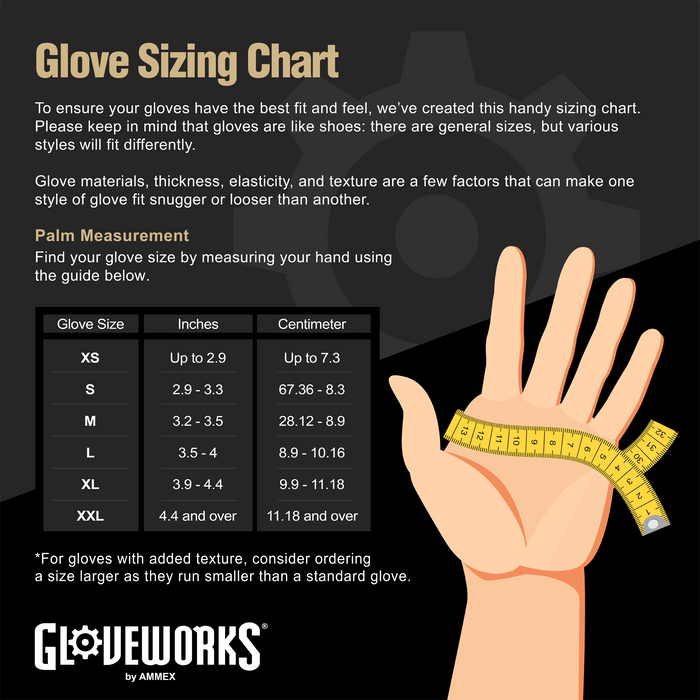 Gloveworks HD 8 mil. Ivory Latex Disposable Industrial Gloves - ILHD