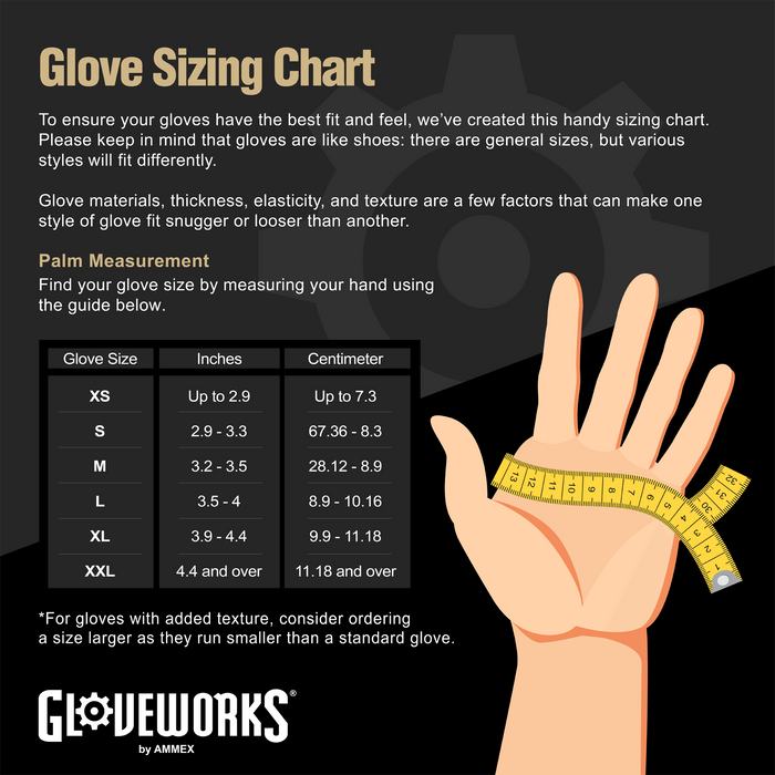 Gloveworks HD 8 mil Ivory Latex Disposable Industrial Gloves - Sample Pack - ILHD