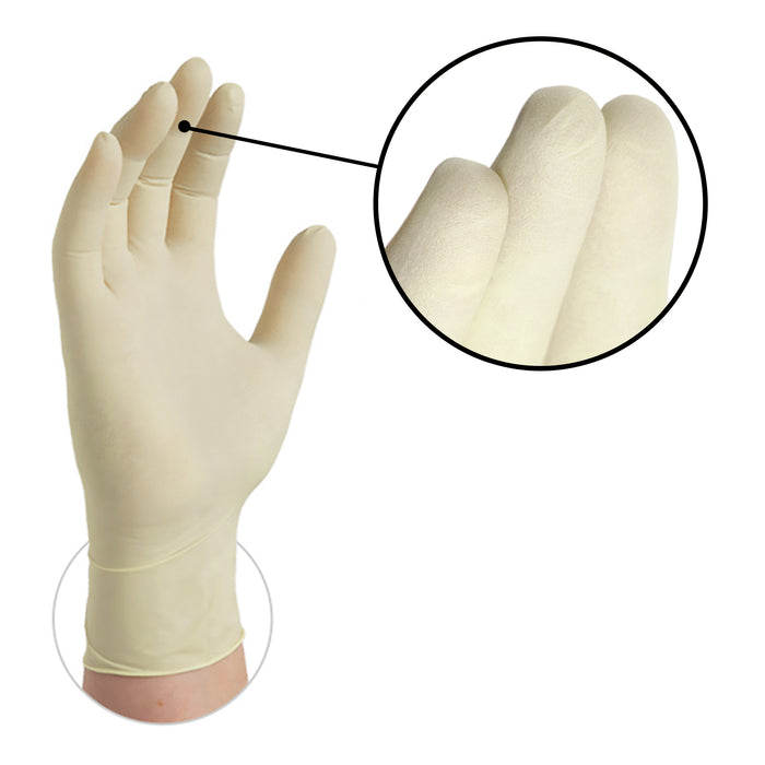 Gloveworks HD 8 mil. Ivory Latex Disposable Industrial Gloves - ILHD
