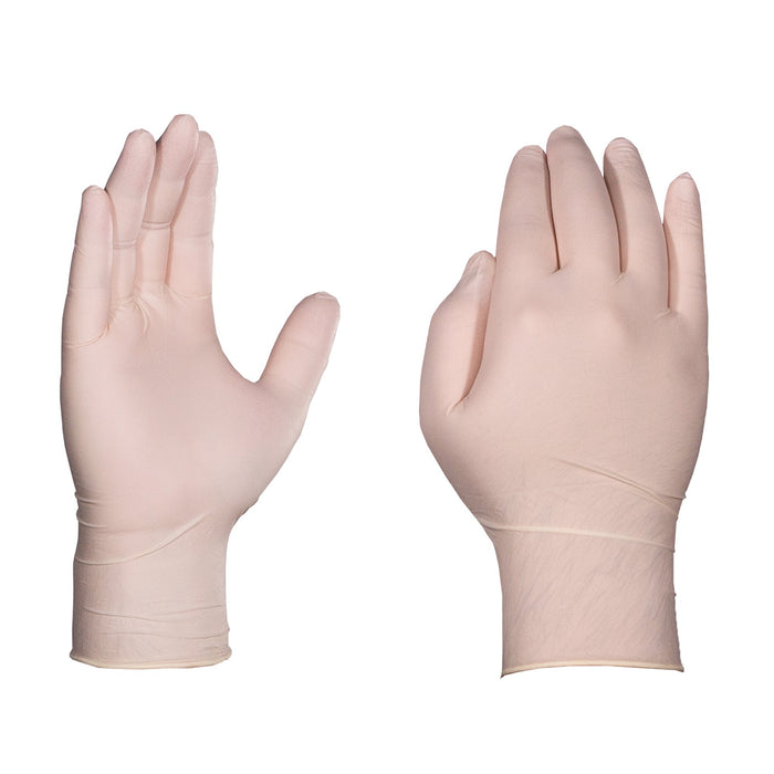 Gloveworks 4 mil White Latex Disposable Powdered Industrial Gloves - TL