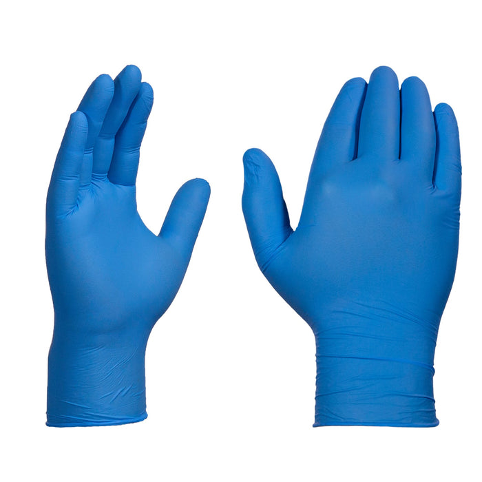 X3 3 mil Blue Nitrile Disposable Industrial Gloves - X3D